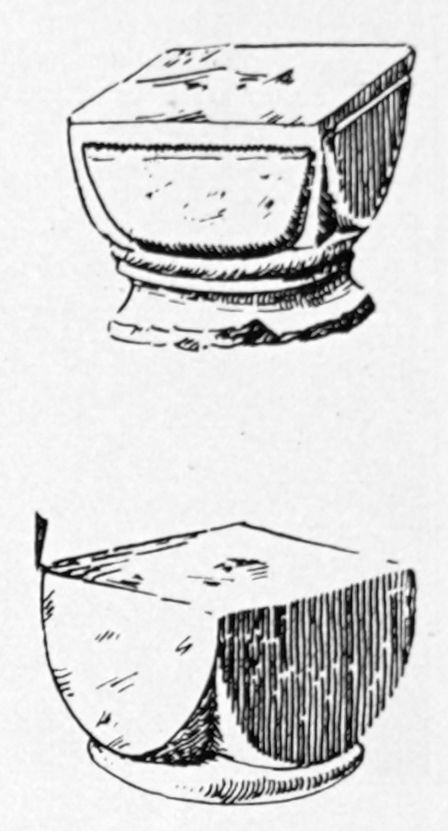 Abbildung 160. Halle, romanische Kapitäle der alten Kirche.